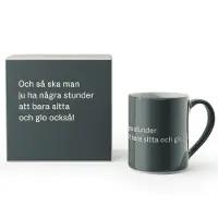 Design House Stockholm Astrid Lindgren Mug - Och så ska man ju ha några stunder Design House Stockholm