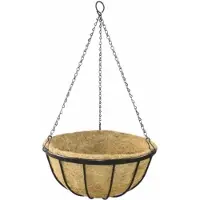 Siena Garden Wrought J58085 Hängande lampa Stål, Kokos Svart, Natur