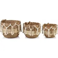 Mondex Affek Design BALI komplett 3 korgar L 33xH27 cm, M 29xH24 cm, S 24xH21 cm