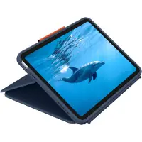 Logitech Rugged Combo 4 - Tangentbord och foliefodral - Apple Smart connector - QWERTY - hela norden - klassisk blå - för Apple 10.9-inch iPad (10:e generation) iPad A16 Wi-Fi, A16 Wi-Fi + Cellular