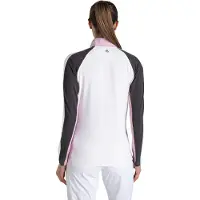 Craghoppers Dam Nosilife Half Zip Golftröja (Vit/Mörk Järn)