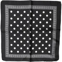 Dolce&Gabbana Svart Prickig Fyrkantig Nässtukscarf