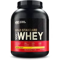 Optimum Nutrition 100% Whey Gold Standard, Banankräm, 5 lbs (2.27 kg)
