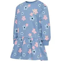 Hummel Klänning - hmlRinna - Bleknade Denim m. Blommor - - 62 - Klänning