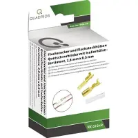 Quadrios 1908C179 Crimpklämma sortiment 0.50 mm² - 1 mm² Mässing, Transparent 100 delar