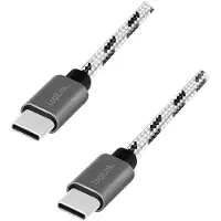 Logilink CU0200, USB C, USB C, USB 2.0, 480 Mbit/s, Svart, Vit