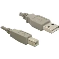 DeLOCK USB-kabel USB 2.0 USB-A kontakt, USB-B kontakt 1.80 m Grå 82215