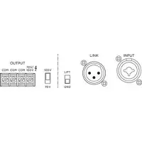 Monacor PA-924S ELA-förstärkare 240 W 1 kanal 1 zon