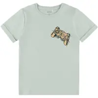 Name it T-shirt - NkmVux - Pale Aqua/Kontrollenhet - - 11-12 år (146-152) - T-shirt