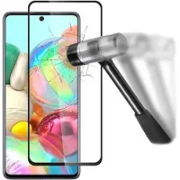 Mtp Products 9D Heltäckande Samsung Galaxy A51 5G Härdat Glas Skärmskydd - 9H - Svart
