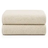 Nordisk tekstil Bomullshanddukar - 100% bomull - Badhanddukar 70x140 cm - 2 st. - Natur