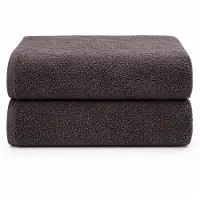 Nordisk tekstil Bomullshanddukar - 100% bomull - 50x100 cm - 2-pack - Mörkgrå
