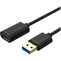 UNITEK Y-C459GBK - USB-förlängningskabel - USB typ A (hane) till USB typ A (hona) - USB 3.0 - 2 m - svart