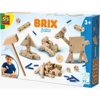 SES Creative Byggset - 77 Delar - Brix Junior - - One Size - Klossar