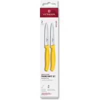 Victorinox Swiss Classic 6.7798.2C1 Straight/Wavy, Yellow, set of 2 vegetable knives, 10 cm
