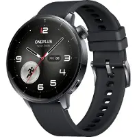 OnePlus Watch 3 - 43 mm - rostfritt stål - smart klocka med rem - fluoroelastomer - handledsstorlek: 130-210 mm - display 1.32 - 32 GB - Bluetooth, Wi-Fi, NFC - 37.8 g - svart stål