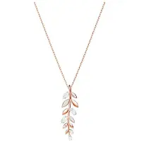 Swarovski Mayfly-serie Skogsstil Bladhalsband Damhalsband Roséguld 5409340 Rose Gold