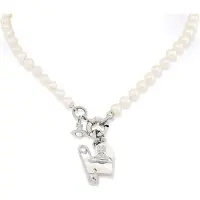 Vivienne Westwood Orietta Brosch Pärlemor Hjärta Hänge Mässing Pärlhalsband Damhalsband 6301011B02P103P103 Box