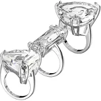Swarovski Mesmera Solid Design Rodiumpläterad Kristallring Damringar Silver 5610385 52