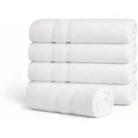 ByBorg Bambushandduk - 50x100 cm - Vit - Premium