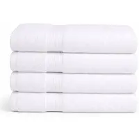ByBorg Bambu handduk - Badhandduk 70x140 cm - Bambu/bomull - Vit