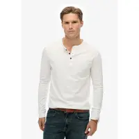 Superdry för män. M6010907A Klassisk Essential-t-shirt vit (S), Casual, Bomull, Lång ärm