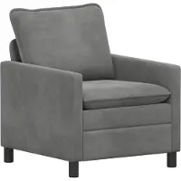 vidaXL Soffa Mörkgrå 76 x 81 x 87,5 cm Sammet