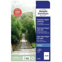 Avery-Zweckform Premium C2580 Fotopapper 13 x 18 cm 250 G/m² 50 ark Sidenmatt