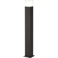 TRIO Lighting LED pollare HUDSON, Svart, Aluminium / grå / zink, Modern, LED-utomhuslampa