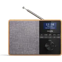 Philips TAR5505 - Bärbar DAB-radio - 5 Watt - ljust trä