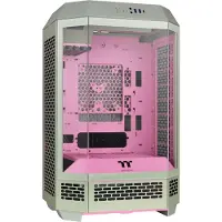 Thermaltake The Tower 300 - Microtower - mini ITX / micro ATX - genomskinlig sidopanel (härdat glas) - ingen strömförsörjning (PS/2) - matcha plommon - USB/ljud