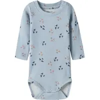 Name it Body l/ä - Bomull/Modal - NbmHop - Blue Dimma - - 1 år (80) - Body L/Ä