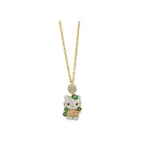 Swarovski Hello Kitty Söt Kristall Tre Kombinationer Halsband Damhalsband 5290518 Yellow,L