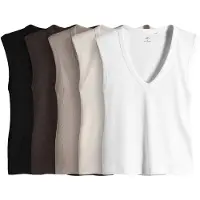 The Set Topp kräm / brun / brokad / svart / vit