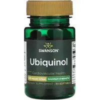 Swanson Health , Ubiquinol, Maximum Styrka, 200 mg, 30 mjuka kapslar