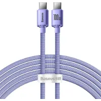 Baseus Crystal Shine USB-C / USB-C Kabel CAJY000705 - 2m - Lila