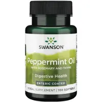 Swanson Health , Pepparmint Olja med Rosmarin och Thym, 100 Softgels