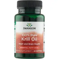 Swanson Health 100 % Rent Krillolja, 60 Mjuka Kapslar