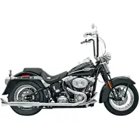 Bassani Xhaust True Dual Harley Davidson Fls 1690 12-17/fls 1690 Abs 12-17 Icke-homologiserat Komplett Avgassystem