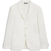 BOSS Slim-fit jacket in micro-pattern cloth