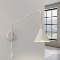 Sollux Vägglampa , LYS, Beige, Vardagsrum, Metall, Skandinavisk