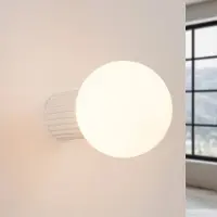 Sollux Vägglampa , ORBI, dimbara, Beige, Badrum, Aluminium