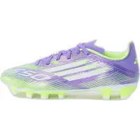 Adidas F50 League MG Mångsidiga Bekväma Snygga Låga Fotbollsskor för Barn Fotbollsskor för Barn Ljuslila Vit LjusCitrongul JH7752 28