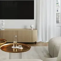 Sollux Bordslampa , ORBI, Beige, Vardagsrum, Aluminium