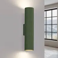 Sollux Vägglampa , ALORA, dimbara, Grön, Vardagsrum, Aluminium