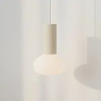 Aldex Glas pendellampa Flo , dimbar, Creme / bärnsten, Vardagsrum / matsal, Metall, Design, Pendellampa