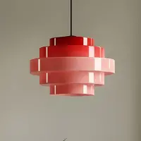 Aldex Hänglampa Filo , dimbar, Röd, Vardagsrum / matsal, Glas, Skandinavisk, Pendellampa