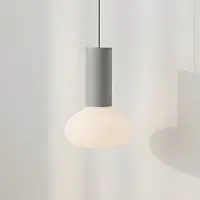 Aldex Glas pendellampa Flo , dimbar, Aluminium / grå / zink, Vardagsrum / matsal, Metall, Design, Pendellampa