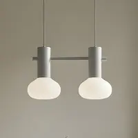 Aldex Taklampa , Flo, dimbara, Grå, Vardagsrum, Metall, Design