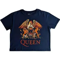 Ginza.se Queen: Ladies Crop Top/Classic Crest (Denim Blue) (X-Large)